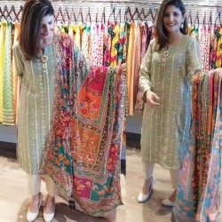 Eid Special Designer Dupatta Suit